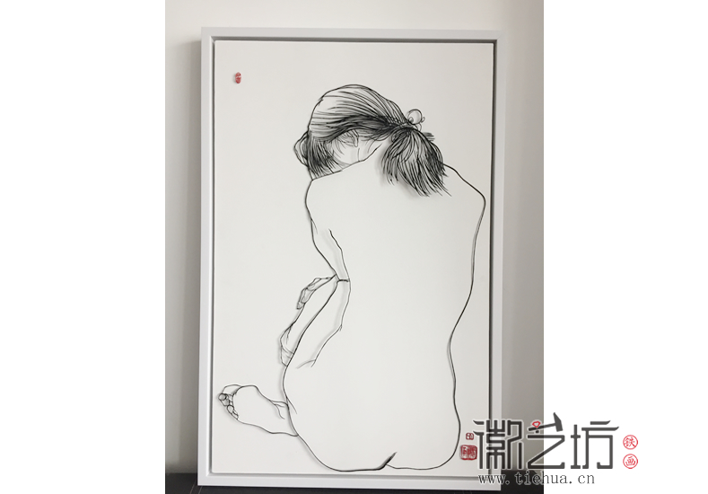 铁画艺人杨勇作品《空》 铁画艺人杨勇作品《空》