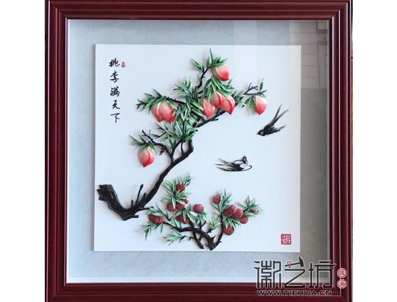 送老师礼品的不二之选 装饰铁画《桃李满天下》